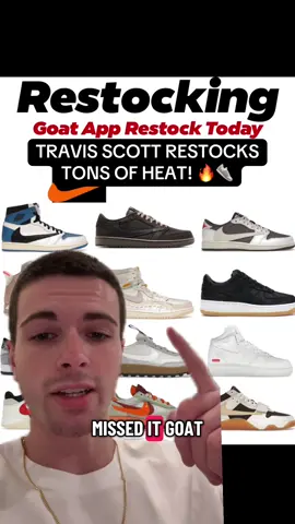 TRAVIS SCOTT RESTOCKS - TONS OF HEAT! 🔥👟 #thecopclub #goat #sneakerdrop #travisscott #nike 