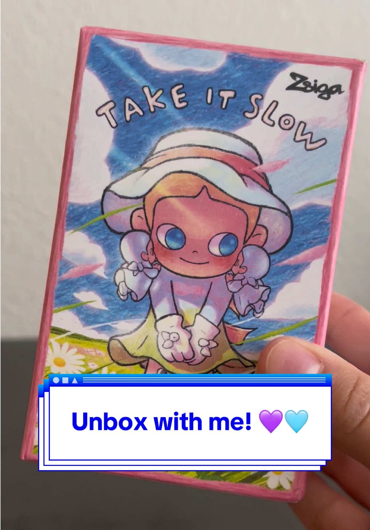 Opening her Zsiga Take It Slow collection!!  She’s way too cute so happy I got one I really wanted! #Zsiga #TakeItSlow #PopMart #PopMartUnboxing #UnboxingFigures     