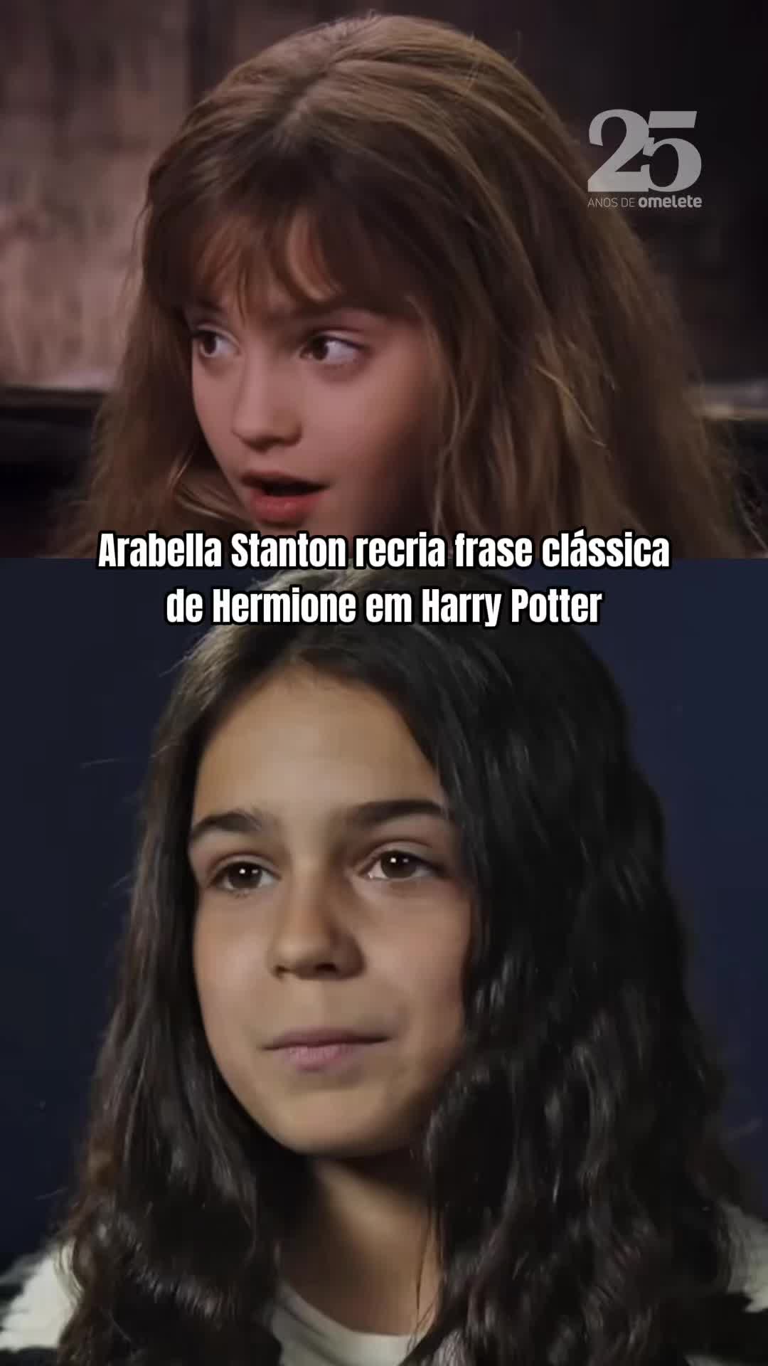 Ela não foi escalada à toa - e veio aqui pra provar! 🫡 Em um novo vídeo divulgado pela Audible, Arabella Stanton, a nova Hermione da série de #HarryPotter e que também gravou o novo audiolivro da saga, reproduziu a clássica fala de sua personagem. Ficou perfeito, né? 😍