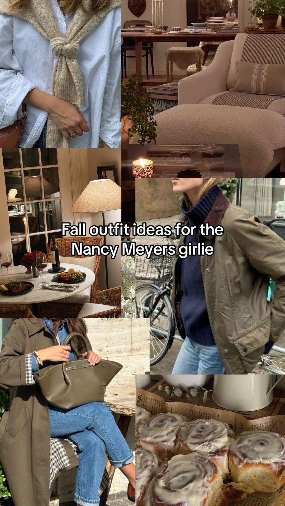 Fall Nancy Meyers/Coastal outfit isnpo #coastalgrandmother #coastaloutfit #nancymeyersaesthetic #coastalgrandmotherstyle #marthastewart #coastalstyle #fallfashion #falloutfits #falloutfitinspo 