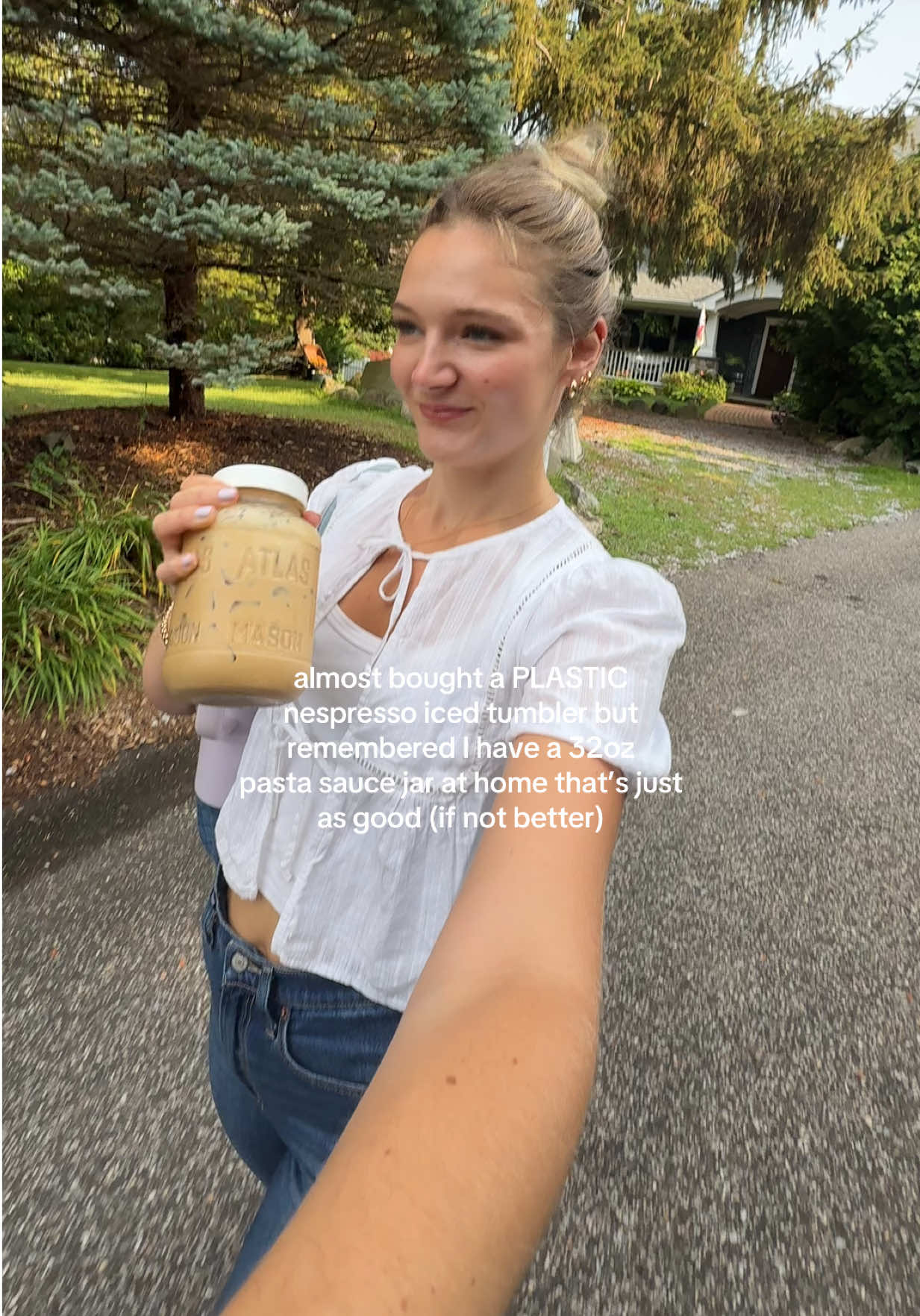 yall between the weck jars and tumblers make it stopppp😭😭 #coffeetok #deinfluencing #Sustainability #coffeecup #underconsumption 