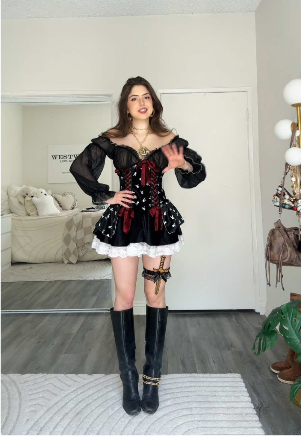 leave a comment if you want this one 😼 the ladies are here TO SERVEEEE this Halloween. Anyways this is a VERY strong start to the series #notsophiesilva #halloween #halloweencostume #2000s #halloween2025 #pirate pirate costume 2000s costume 