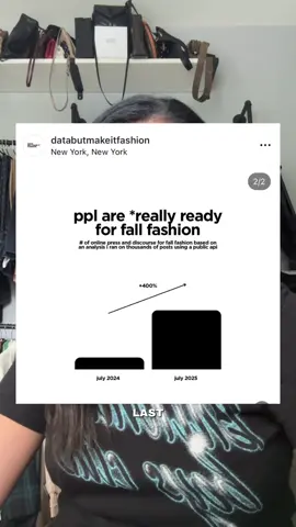 But yes, we are ready for fall fashion, I ran out of summer outfits to wear I’m very uninspired lol #fallfashiontrends #fashiondata #databutmakeitfashion @data but make it fashion #fallfashion2025 