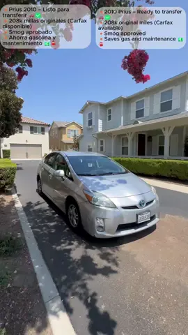 🚗 Toyota Prius 2010 en venta – listo para transferir en California ✅ 📍 Ontario, CA 💰 Precio accesible – pide detalles por mensaje 🔹 208,000 millas originales (comprobables con Carfax) 🔹 Todo funciona perfecto: motor, transmisión, aire acondicionado y batería híbrida en buen estado 🔹 Smog aprobado – ya listo para el traspaso 👉 Carro confiable, económico en gasolina y perfecto para uso diario o trabajar en apps. 📲 Envíame mensaje ahora y agenda para verlo hoy mismo. 🚗 2010 Toyota Prius for sale – ready to transfer in California ✅ 📍 Ontario, CA 💰 Affordable price – ask for details in message 🔹 208,000 original miles (Carfax available) 🔹 Everything works perfect: engine, transmission, AC, hybrid battery in good condition 🔹 Smog check passed – ready to register 👉 Reliable, fuel-efficient, and perfect for daily use or apps like Uber/DoorDash. 📲 Message me now and schedule to see it today. #uberdriver #doordashdriver #lyftdriver #amazonflex #deliverydriver      