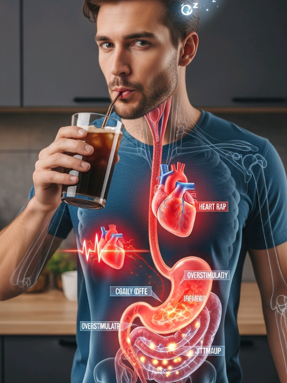 What happens when you ice cold drink coffee everyday? The Daily Coffee Dilemma: Health or Habit? #dailycoffee, #coffeehealth, #coffeelover, #icedcoffee, #wellnesstips 