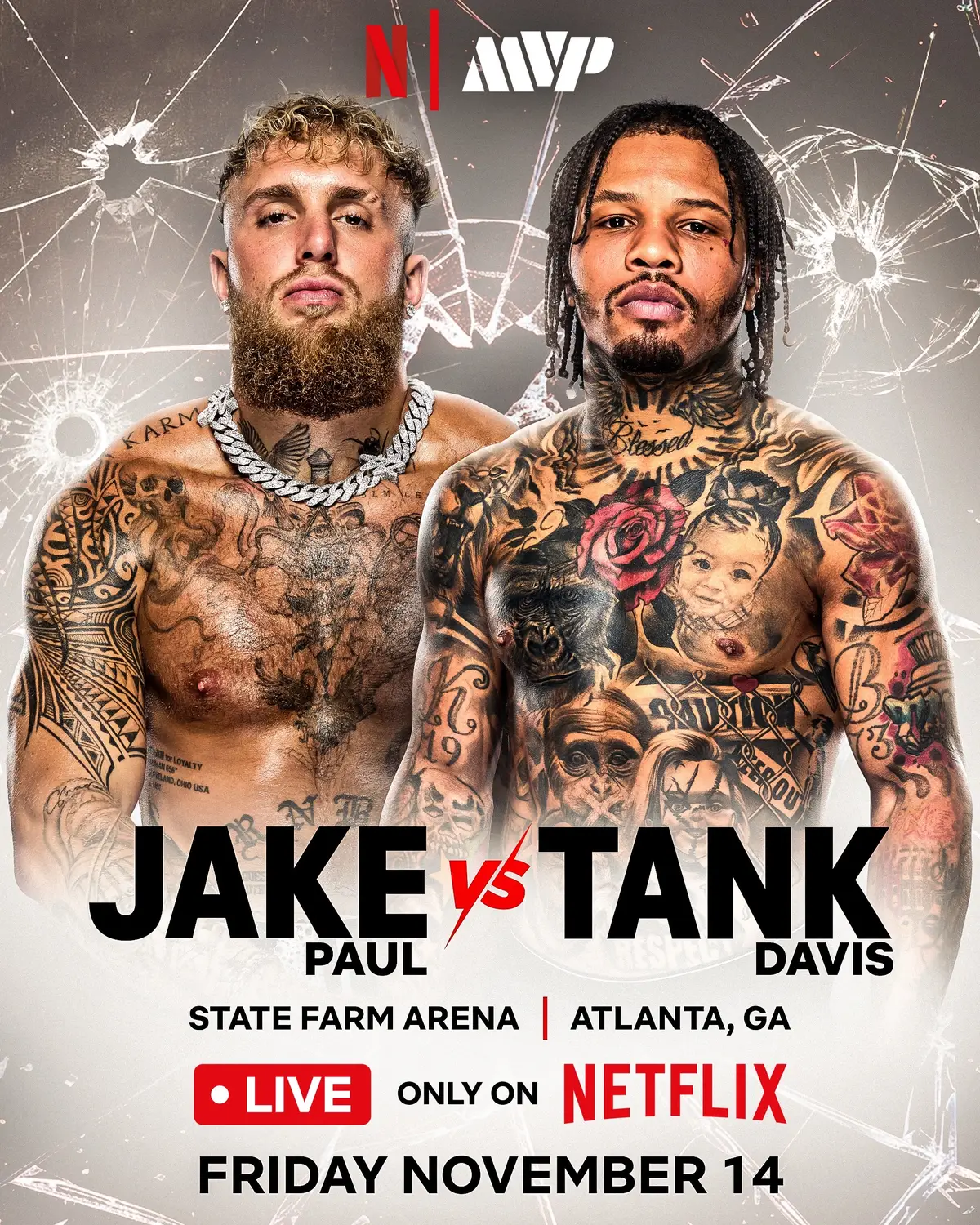 Size vs Speed Power vs Precision One will rise and one will fall From Atlanta, LIVE globally only on Netflix  Friday November 14th #JakeTank