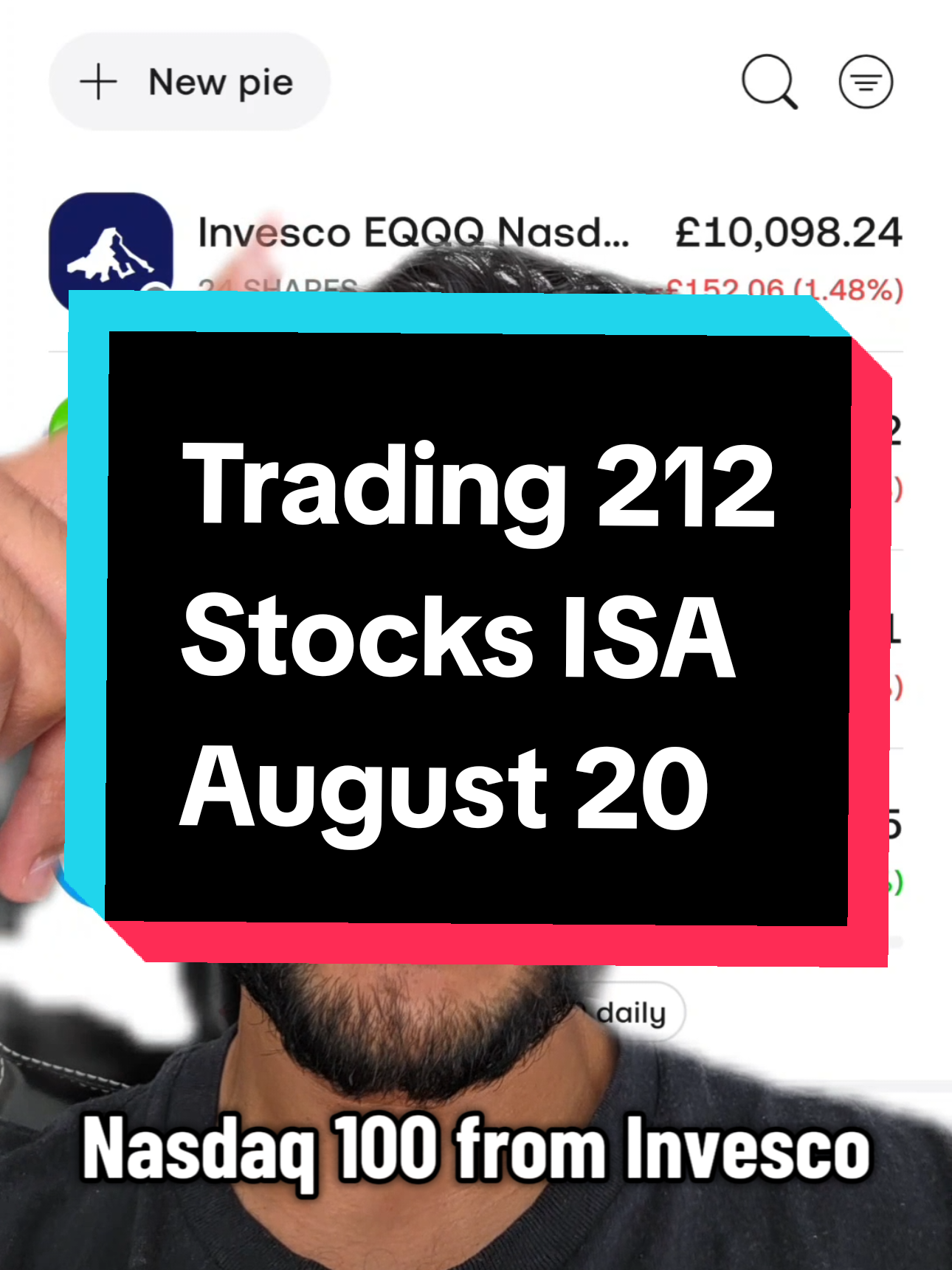 Trading 212 stocks ISA Portfolio Update for August 20, 2025 #investingforbeginners #notfinancialadvice #sp500 #trading212 #capitalatrisk  When investing, your capital is at risk. Investments can fall and rise, and you may get back less than you invested. Past performance is no guarantee of future results. Other fees may apply, please see terms and fees. I am not a financial advisor, and this information does not represent financial advice.