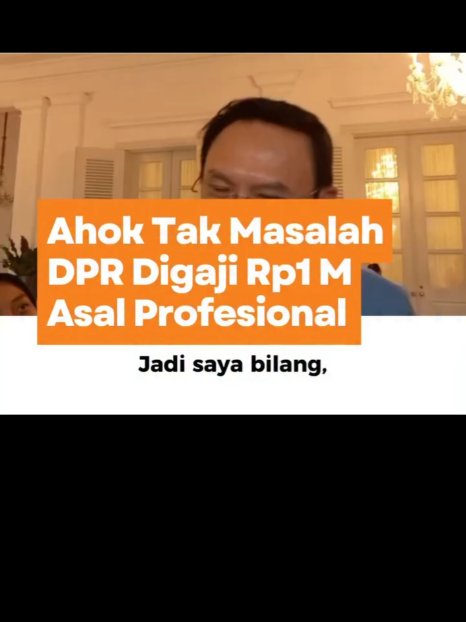 TANGGAPAN AHOK TENTANG GAJI DPR YANG MENCAPAI 3 JUTA/HARI. Mantan anggota DPR RI Basuki Tjahaja Purnama alias Ahok angkat bicara terkait isu kenaikan gaji anggota Dewan Perwakilan Rakyat (DPR) RI. Ahok meminta agar pemerintah dapat terbuka terkait anggaran negara. Sehingga masyarakat dapat mengetahui besaran anggaran yang tersedia dan peruntukkannya. Selain itu, Ahok juga meminta agar anggota Dewan dapat terbuka dengan kinerjanya. Ahok menilai setiap orang yang profesional memang layak untuk dibayar dengan gaji besar.  #ahok #gaji #dpr #viral #fyp 