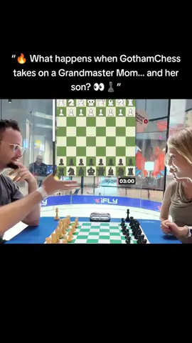 GothamChess vs Me & My GM Mom!#GothamChess #ChessTok #Grandmaster #ChessChallenge #fyp 