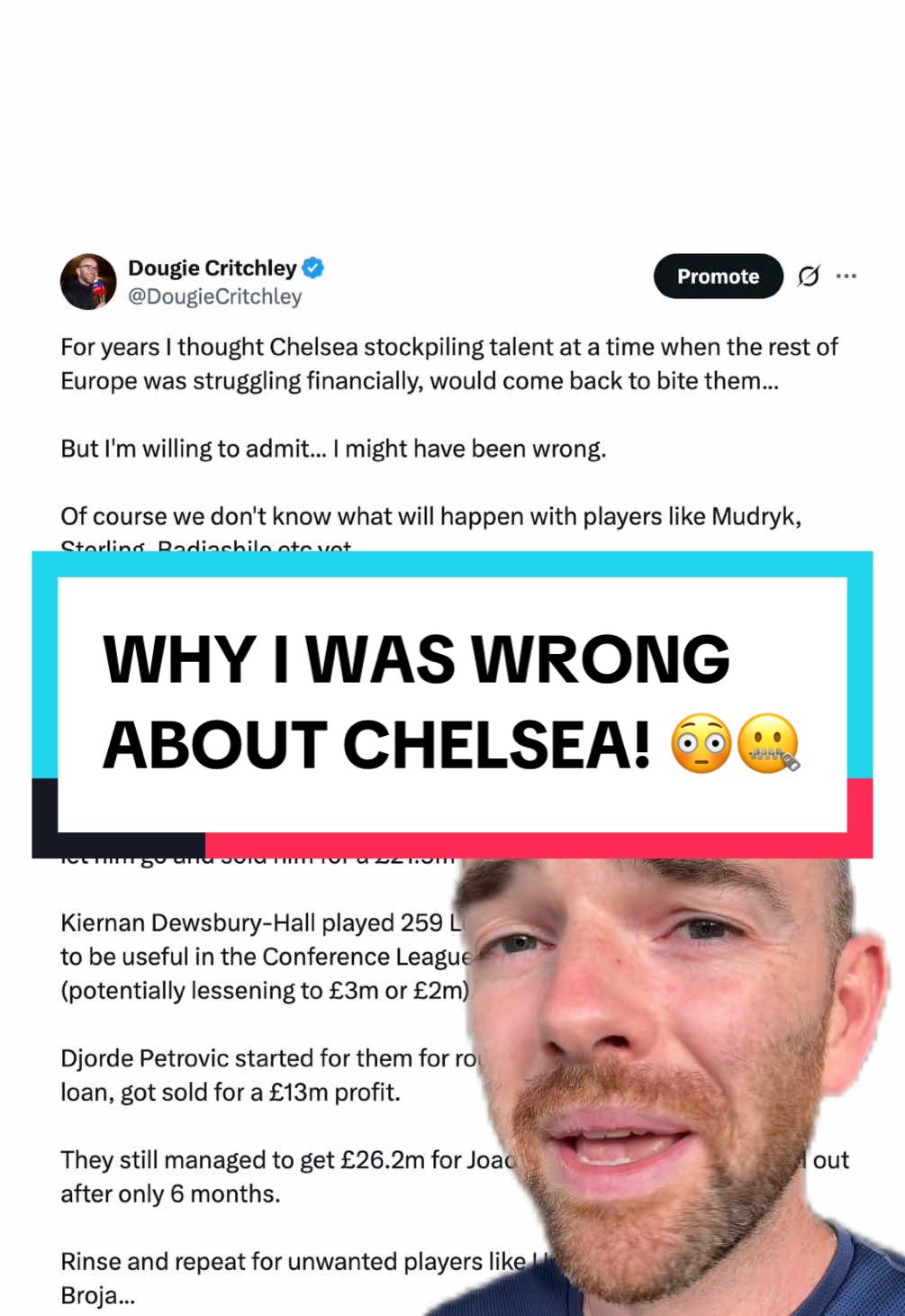 Why I Was WRONG About Chelsea! 🤐😳😱 #fyp #footballtiktok #PremierLeague #chelsea #palmer 