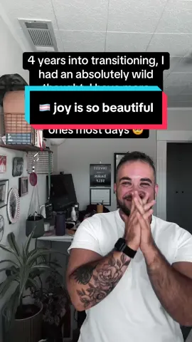 Truly transformative, it’s so freeing to feel so happy, so content, so alive, so loved.  #trans #transjoy #ftm #queer #transmasc 