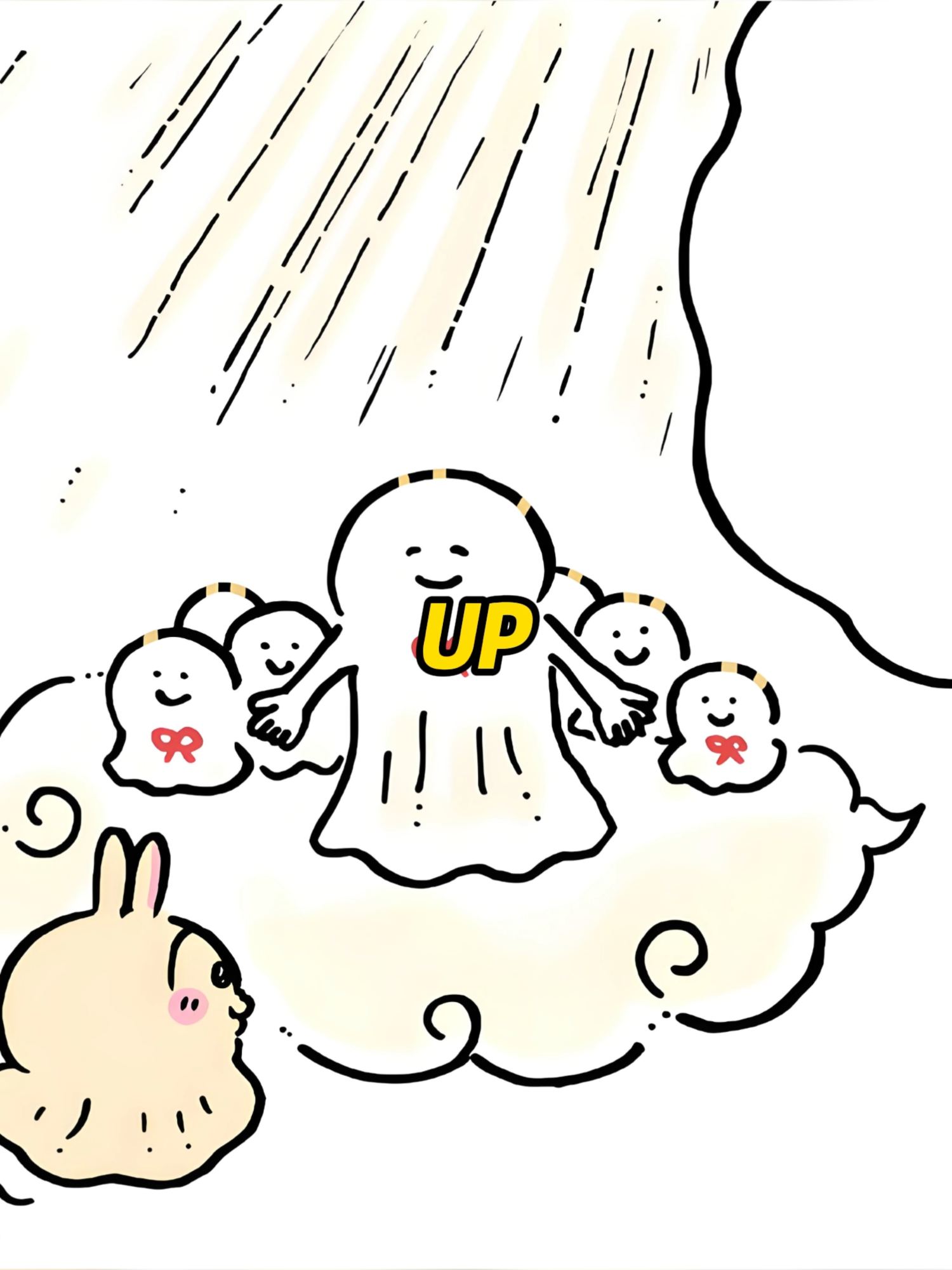 Could it be that Usagi's home is actually in heaven?