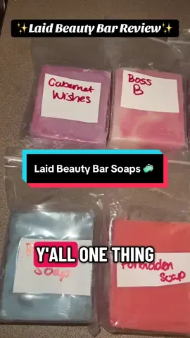 These Rub me Raw soaps are rubbing me right!!! 🙌🏾🤣✨ @laidbeautybar @Kaylah Joseph #laidbeautybar #kaylahjoseph #soap #fyp 
