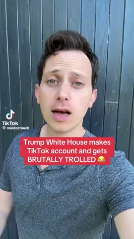 So this is the official TikTok account for the White House.😂😂😂 people are trolling the s*** out of it.😂🤣🎶🎵🤘🤘🤘💙💙💙💜💜