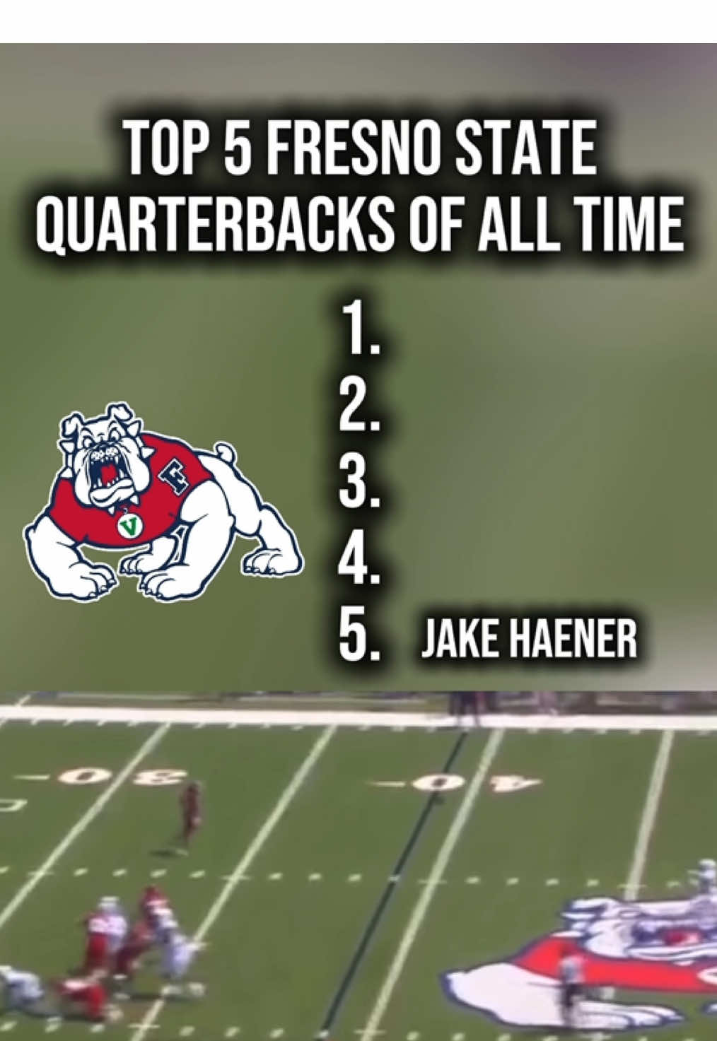 Top 5 Fresno State Quarterbacks of All Time Thoughts? #cfb #CollegeFootball #fresnocalifornia #fresnostate #fresnostatebulldogs 