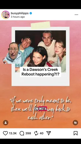 What if I just called @BusyPhilipps up?!?!? #dawsonscreek #busyphilipps #dawsonscreekreboot 
