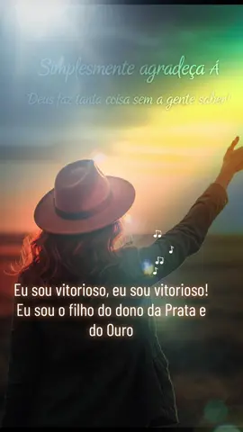 Eu sou vitorioso, eu sou vitorioso! Eu sou o filho do dono da prata e do ouro! #reflexão #MotivaçãoDiária #videoviral #viralvideos #vaiprofy 