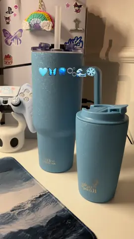 I’m in love🥹🥹🦋 #StanleyCup #coffeemug #blue #عنوان_القهوة #explore 