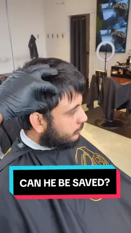 this Cut might have saved his life tbh 🤝.  #haircut #transformation #new #hairline #voiceover 