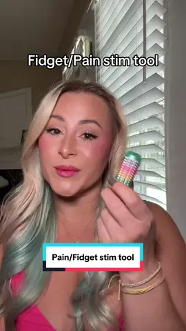 This little fidget/pain stim toy is actually such a great idea!!! When anxiety hits me, I usually pick at my fingers but I could see this helping so much!!!  #painstim #stimtoys #fidgettoys #painstimtool 