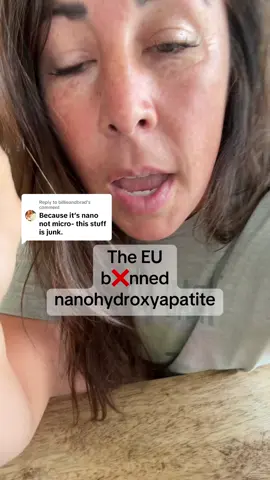 Replying to @billieandbrad Nanohydroxyapatite vs microhydroxyapatite - is one better? Is one dangerous? Is one canceled in the EU? Here is what I have researched both independently and consulted with a professional with a high propensity toward fluoride bias. #dentist #nanohydroxyapatite #microhydroxyapatite #nobstoothpaste #nobstoothpastetablets #nonfluoridetoothpaste #toothpastetablets @Better Biöm #hydroxyapatite #remineralizingtoothpaste 