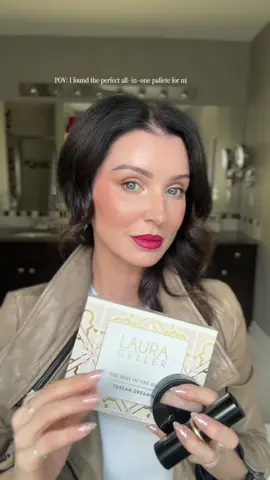 Queens!!  This Laura Geller 3-piece kit was made for mature skin, smooth, hydrating, and zero settling into lines. The baked foundation gives me a glow I didn’t think a powder could pull off, and the Tuscan Dreams Palette? Nine products in one, including six eyeshadows I even used as eyeliner. It’s travel-ready, beginner-friendly, and now ships to Canada.🩷 #LauraGeller #lauragellerpartner #MakeupOver40 #MakeupForMatureSkin  @Laura Geller Beauty 