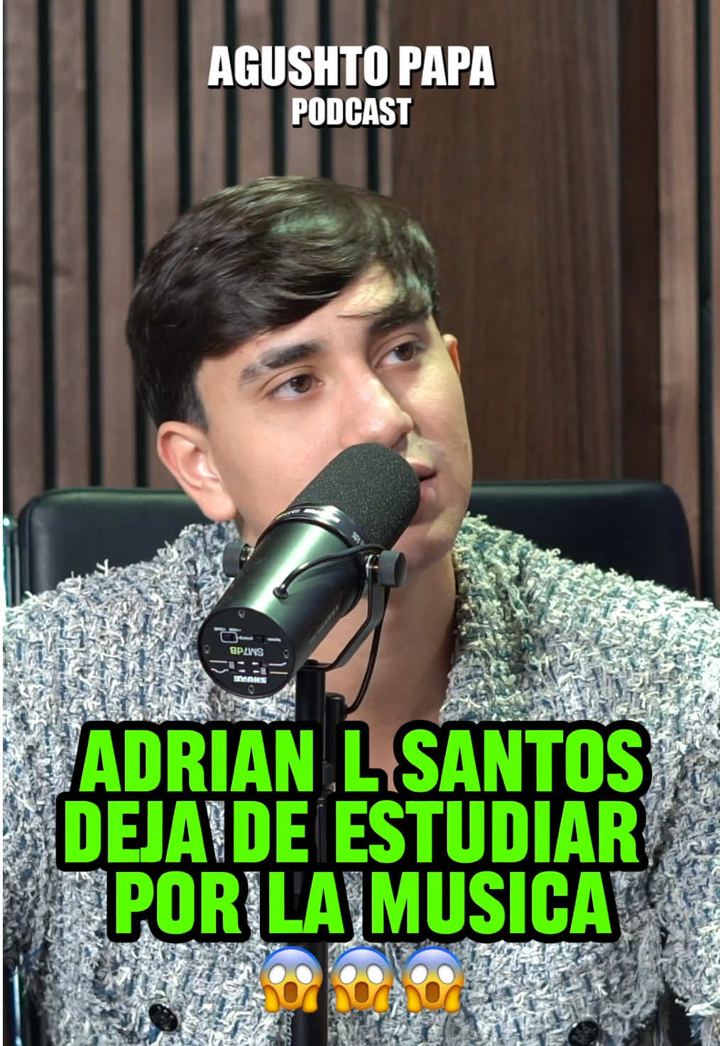 #AdrianLSantos deja de ir a la escuela pa segir su sueño de ser artista 🤯🔥 would you drop out of school to follow your dream career?! Let’s us know down in the comments ⬇️#agushtopapapodcast
