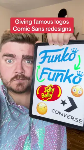 The jelly belly one tho… #comicsans #fonts #logos #logodesign #redesign 