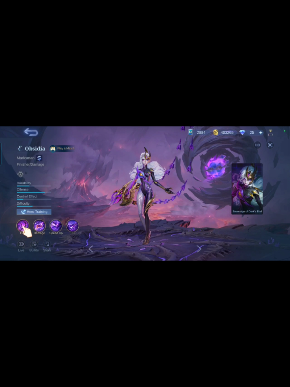 NEW ML HERO OBSIDIA #MOBILELEGENDS #GAMER #GIRLGAMER # #TIKTOKQ8 #ماكسبلور_explore 