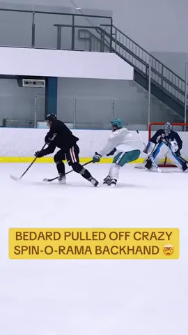 BEDSY IS OUT OF THIS WORLD 😱 (via @kaivohockey) #fyp #hockey #hockeytiktoks #connorbedard #chicagoblackhawks 