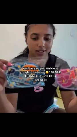 Azzi Fudd accidentally opened Paige’s labubu 😂 Via i.love.pazzi on TikTok #azzifudd #paigebueckers 