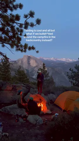 You down or what?  #camp #campfire #Hiking #yosemite 