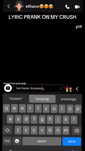 PART 9 LYRIC PRANK #textingmycrushpt9 #crush #fyp #viral #fyppppppppppppppppppppppp 