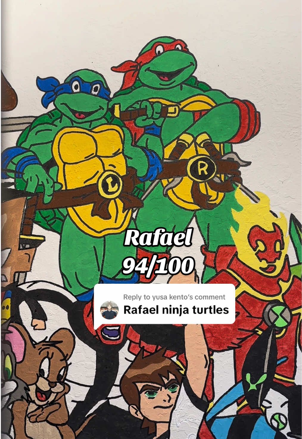 Replying to @yusa kento Drawing Rafael from TMNT #teenagemutantninjaturtles #tmnt #rafael #cartoonart #nostalgia 