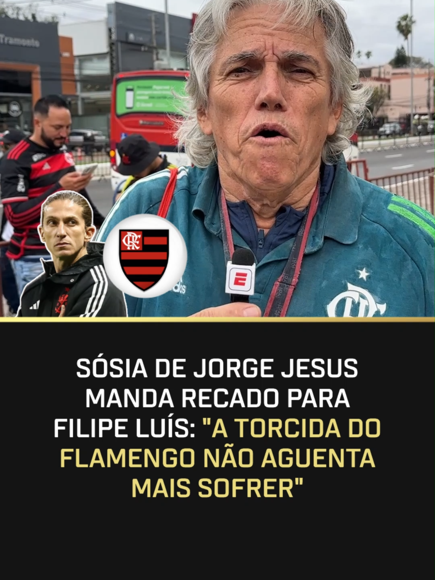 De professor para professor 😅👀 Sósia de Jorge Jesus mandou recado para o Filipe Luís! #Flamengo #SCInternacional #Libertadores #JorgeJesus #sosia #FilipeLuis #tiktokesportes