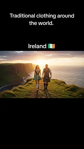 Asmr Ai traditional clothing around the world.  Ireland 🇮🇪  #ASMR #ai #traditional #clothing #Ireland 