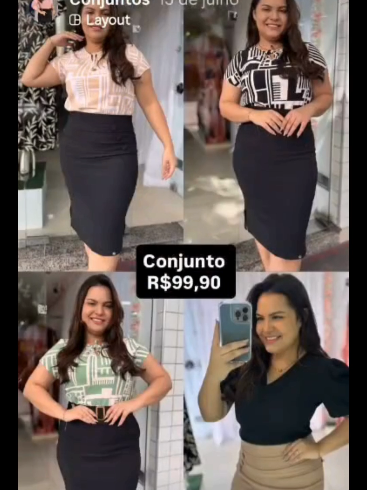 Conjuntos femininos  moda cristã. Conjuntos saia e blusa diversos modelos.  Marllen by Flor de Mulher moda evangélica.  Olá tudo bem!? Pedidos e informações são feitos exclusivamente pelo WhatsApp https://wa.me/5581988510113 (81) 9 8851-0113 Enviamos para todo Brasil. Para garantir sua segurança, recomendamos que solicite uma VIDEOCHAMADA no primeiro contato e confirme que está falando com uma das nossas consultoras de vendas. Evite cair em golpes. #modaevangelicavarejo #modafeminina #oferta #promoção