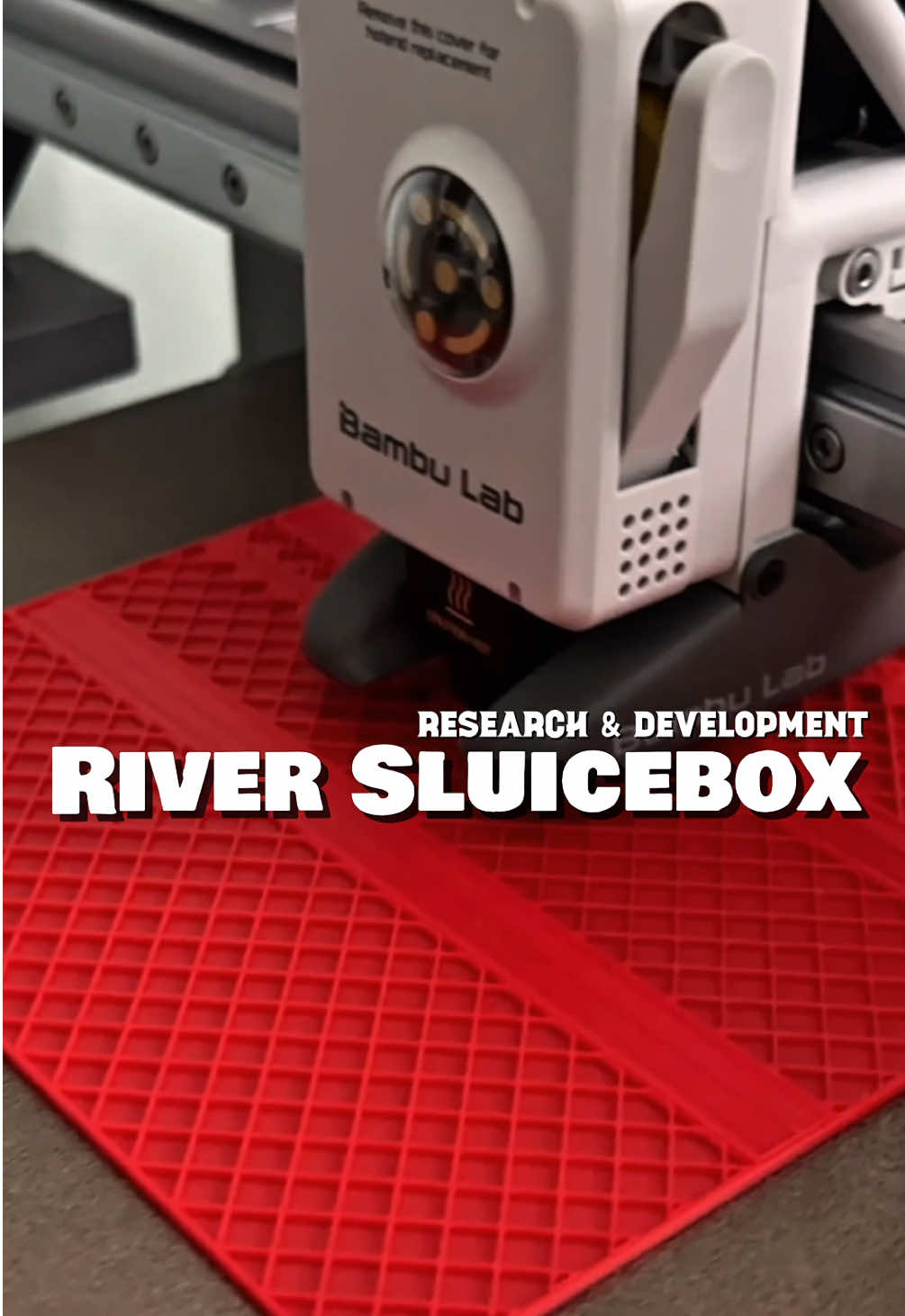 Testing riffle design for a river sluice #3dprint #goldrush #3d  #creatorsearchinsights 