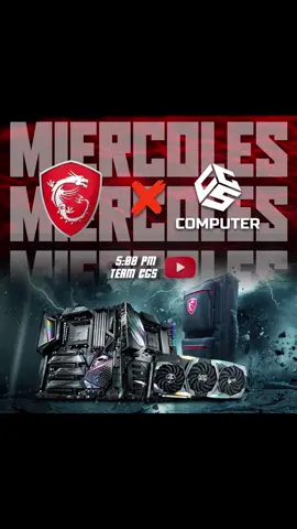 ⚡🔥 ¡Atentos gamers! 🔥⚡ Hoy es #MiércolesMSI con CGS COMPUTER 💻🎮 A las 5:00 PM en YouTube 🎥 con el TEAM CGS 💥 Lo mejor en placas, tarjetas gráficas y hardware MSI 🚀✨ Y sí… ¡también habrá premios y sorteos para la comunidad! 🎁🎒 #MSI #CGSComputer #GamingPerú #Hardware  