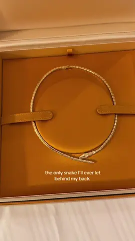 usually he gives me a headache but today he got me the serpente necklace I’ve been eyeing 🤍 #bvlgari #unboxing #jewelry #fyp 