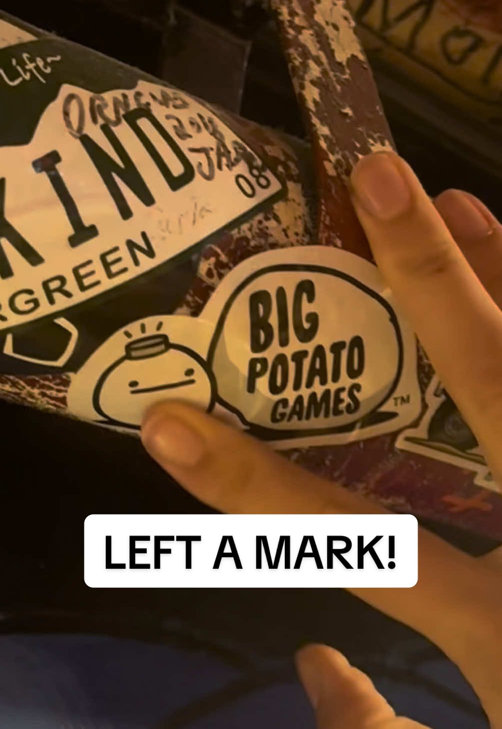 Had to leave our mark at @The Sink Boulder! 🥔 #bigpotatogames #cardgames #boardgames #bouldercolorado #easygame 