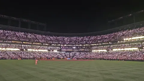 Banana Baseball was an absolute blast. Banana win in Denver 🍌 #savannahbananas #bananaball #coorsfield #denver  music rights belong to @coldplay 