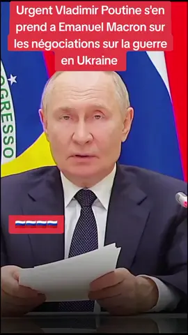 Urgent Vladimir Poutine très en colère mets Emanuel Macron a sa place #guerre #russie #ukraine #poutine #macron 