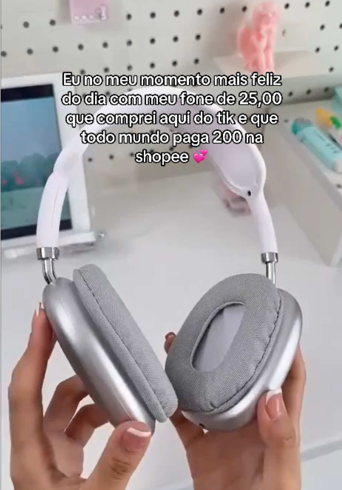 Melhor compra da vida 🥹💞 . #fone #airpods #fonepratreino 