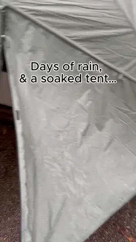 part 9: days of rain in the PNW and my tent took the worst of it 🌧️⛺️ #travelseries #pnw #campingintherain #solotravel #camping 