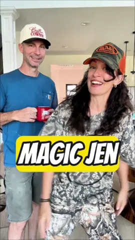 Jen's magic trick #meettheharrisons #theharrisons