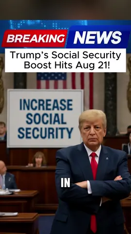 TRUM’S SOCIAL SECURITY BOOST HITS AUG 21! #news #eua #breakingnews #usa🇺🇸 #us #trump #LearnOnTikTok #donaldtrump #socialsecurity 