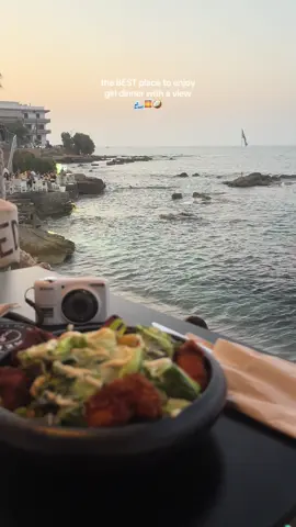 the best chicken caesar salad, truffle fries AND pina colada i’ve ever had🥲 @Med Cafe Restaurant #crete #Foodie #restaurantrecommendations #fyp #hersonissos 