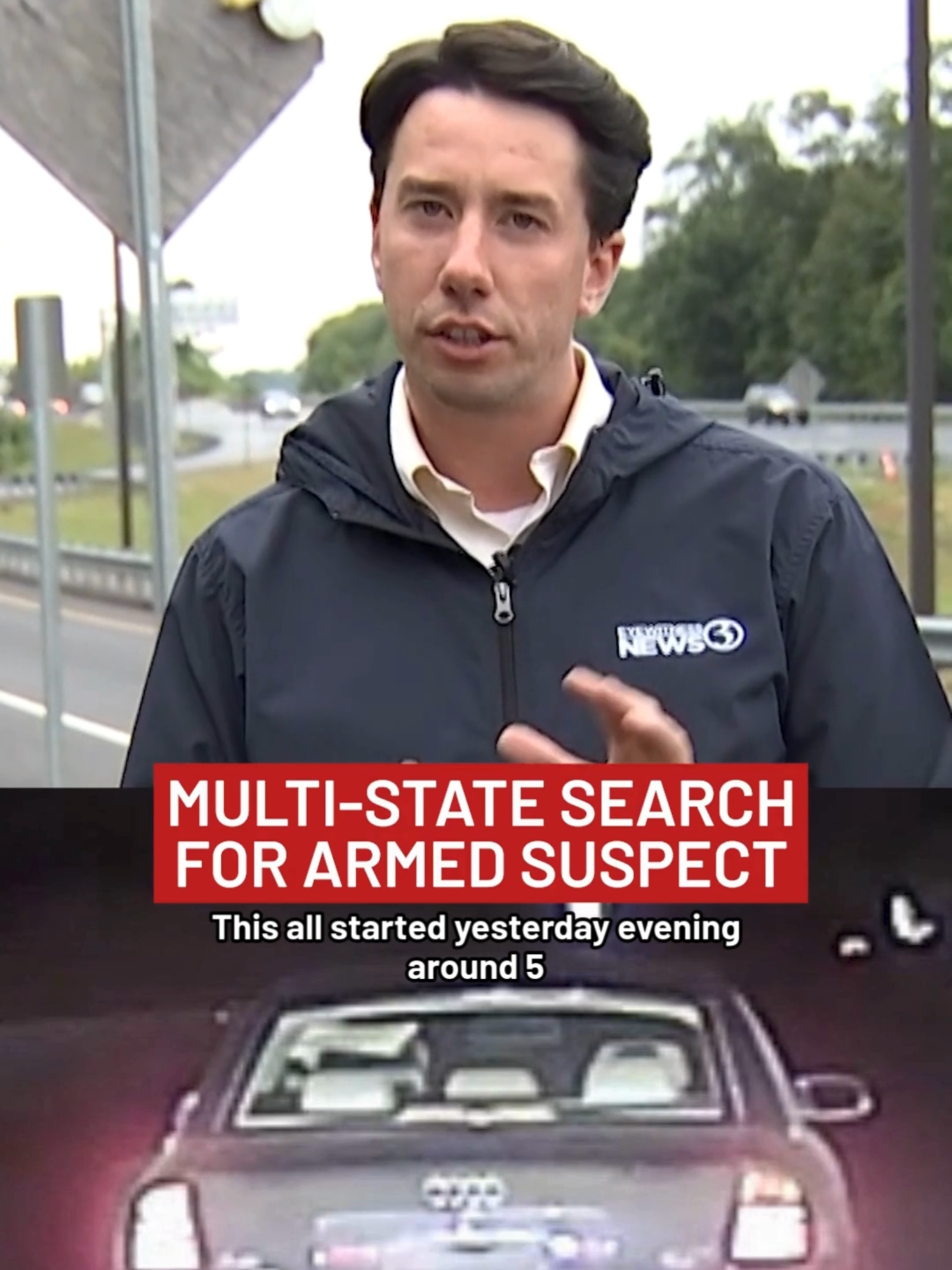 dylAuthorities in three states and the FBI are searching for 23-year-old Mason Payne, who they say is armed after a dragging a Massachusetts trooper during a high-speed pursuit that might have continued into Connecticut. Payne is wanted in connection with a domestic assault involving a weapon that occurred around 5 p.m. Tuesday in Dover, Vermont. *Get updateson WFSB.com* #crime #breakingnews #manhunt #search #suspect #ctnews #wfsb @dylanfearon15