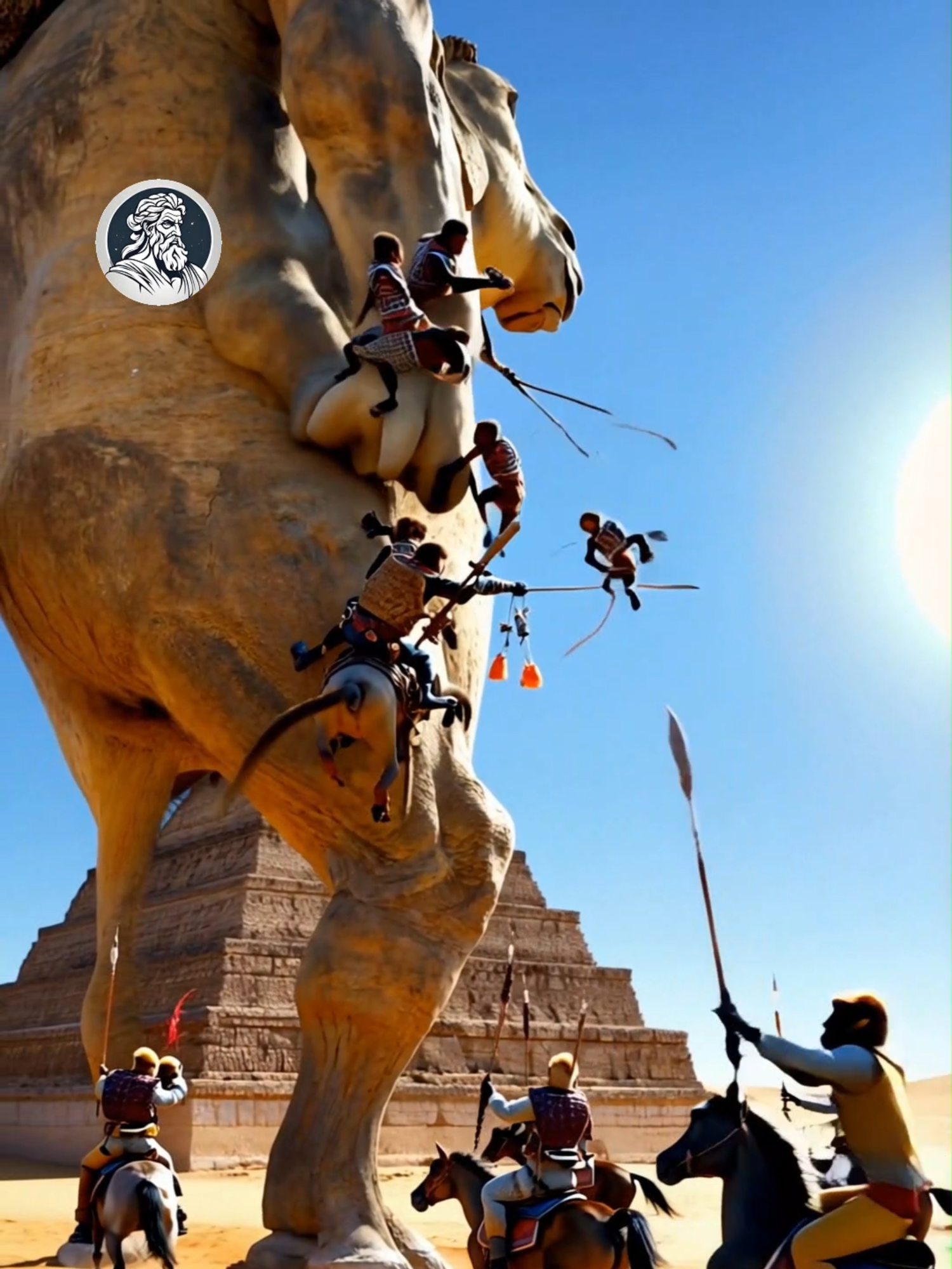 HOW THE PYRAMIDS WERE MADE #cadamitologia #ai #giants #desert #egypt #pyramids #alien #fyp